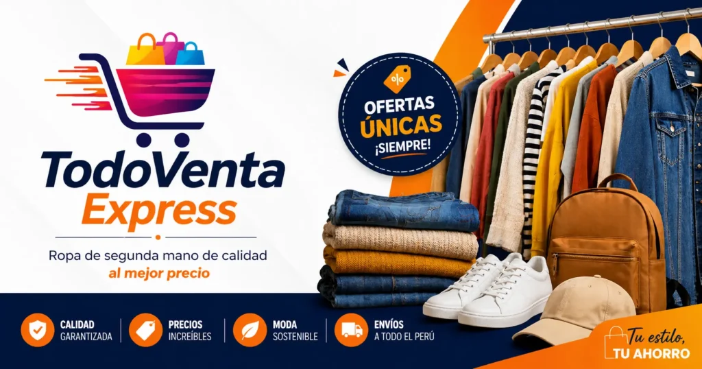 Banner para publicidad de ropa de segunda mano
